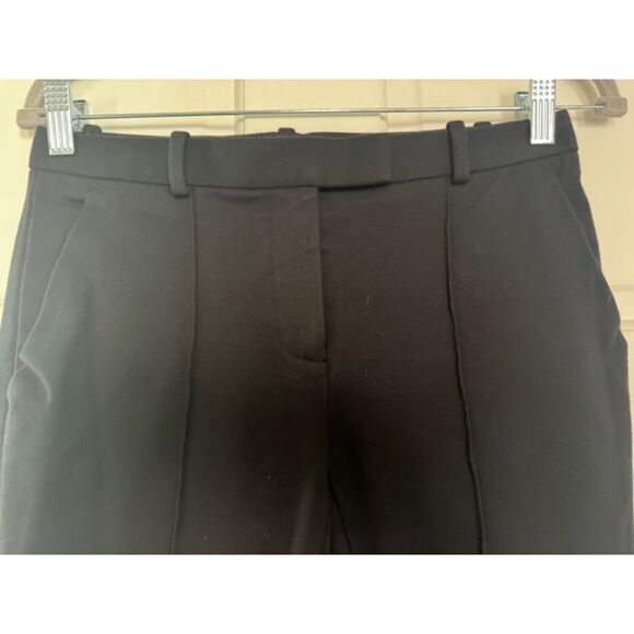 Tory Burch Slim Straight Flat Front pants, Navy, Size 0 - Picture 3 of 7